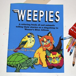 Weezer singalong sad animal coloring book image 1