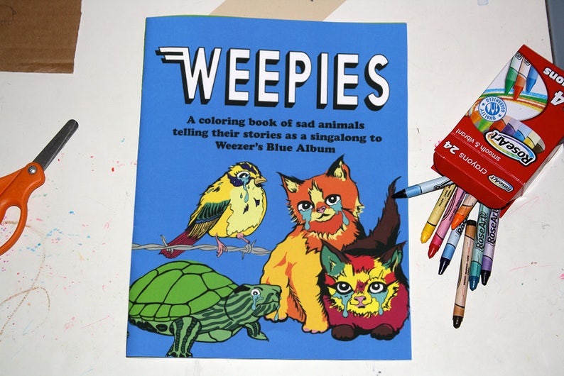 Weezer singalong sad animal coloring book image 1