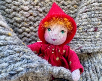 Sweetheart Waldorf Doll Pin