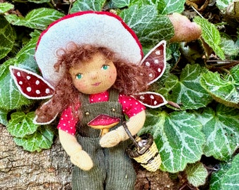 Mushroom Pixie 1 - A Dollhouse Art Doll