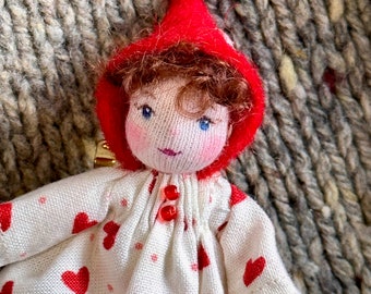 Sweetheart Waldorf Doll Pin