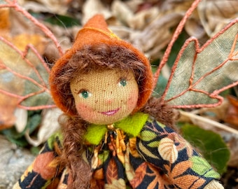 Tiny Autumn Leaf Fairy