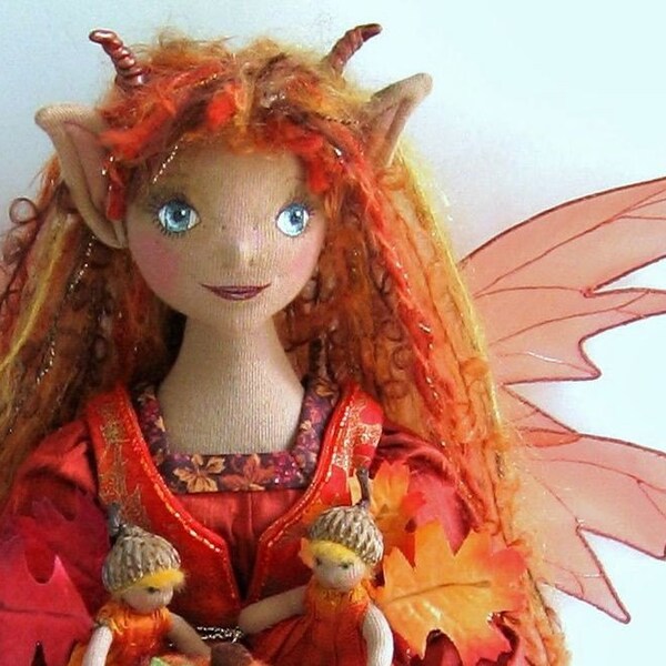 OOAK Art Doll Maeve The Fall Fairy Queen
