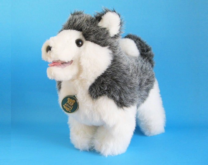 Siberian Husky, Stuffed Animal, Wolf, Eskimo Dog, Dakin, Vintage Plush ...