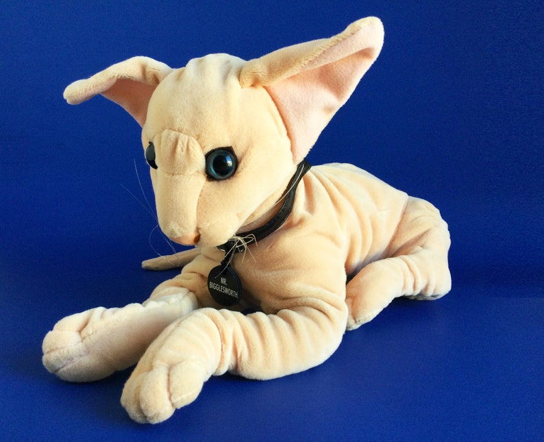 Mr. Bigglesworth hairless cat stuffed animal Austin Powers Etsy