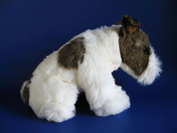 wire fox terrier stuffed animal