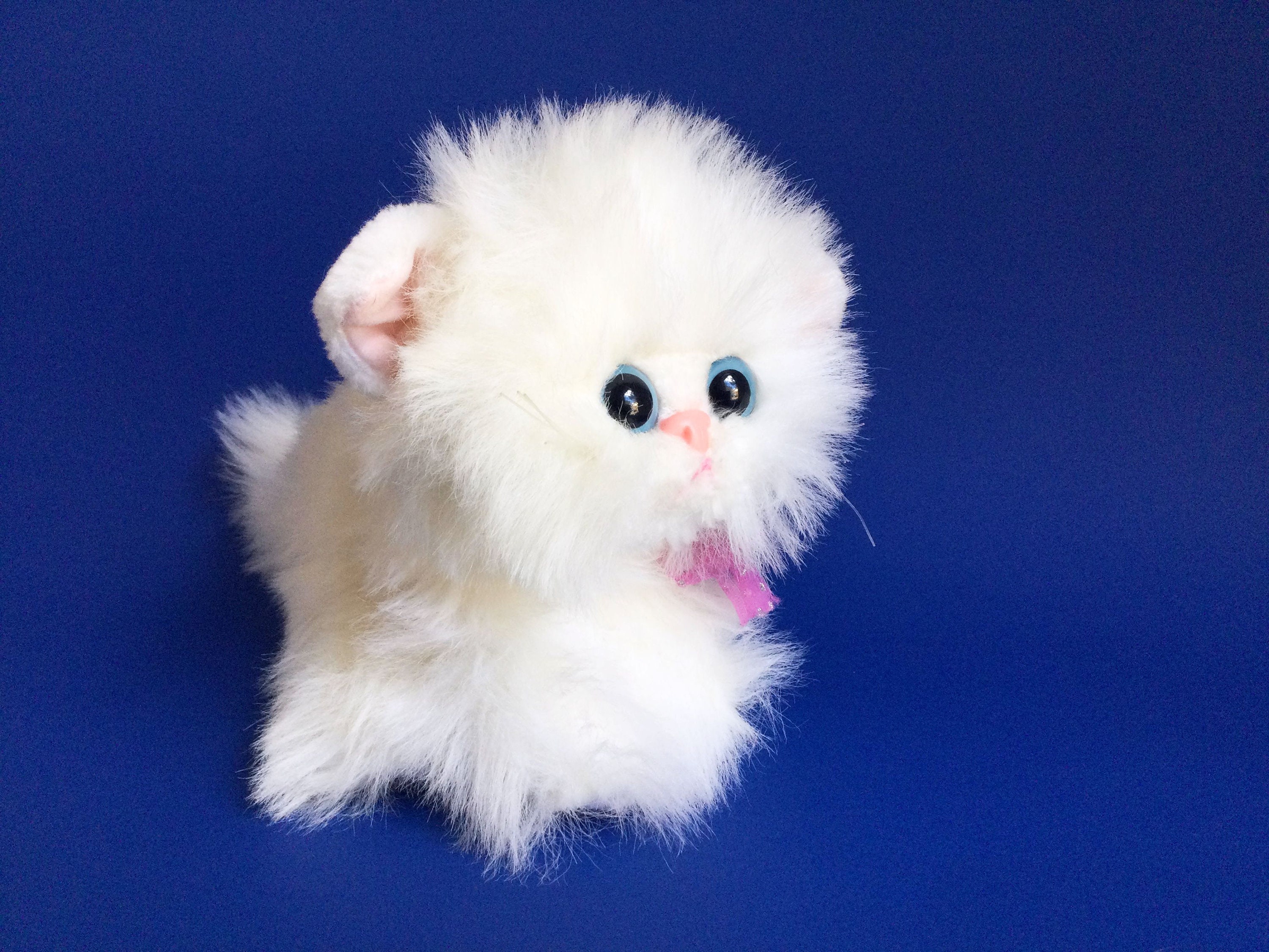 RARE vintage des années 1990 Tyco Kitty Kitty chatons ronronnant chat  doudou peluche Animal HTF gris blanc Orange rose arc à collectionner -   Canada