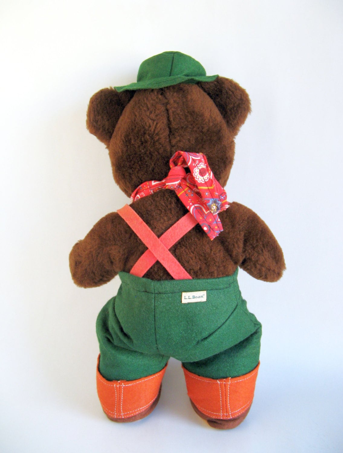 LL Bean Teddy Bear Douglas 1980s toy Vinatage Plush Etsy