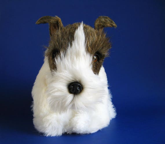 wire fox terrier stuffed animal