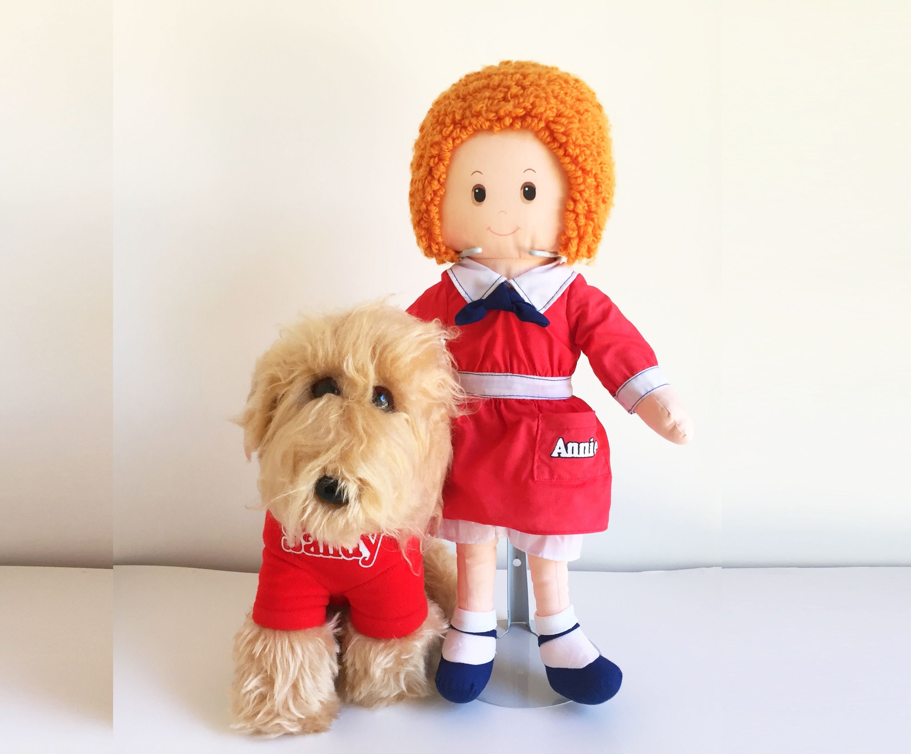 Little Orphan Annie Vintage Doll Sandy Dog Stuffed Animal Etsy
