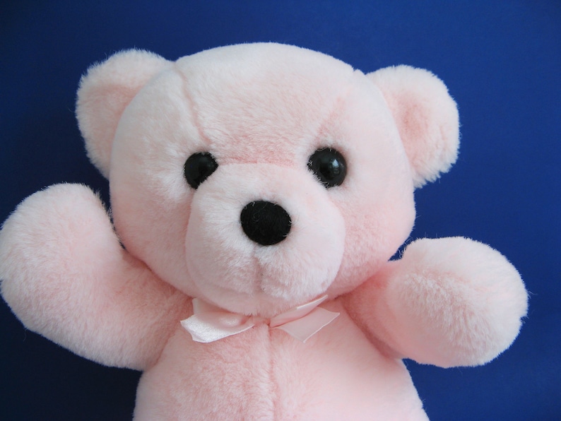 vintage pink teddy bear