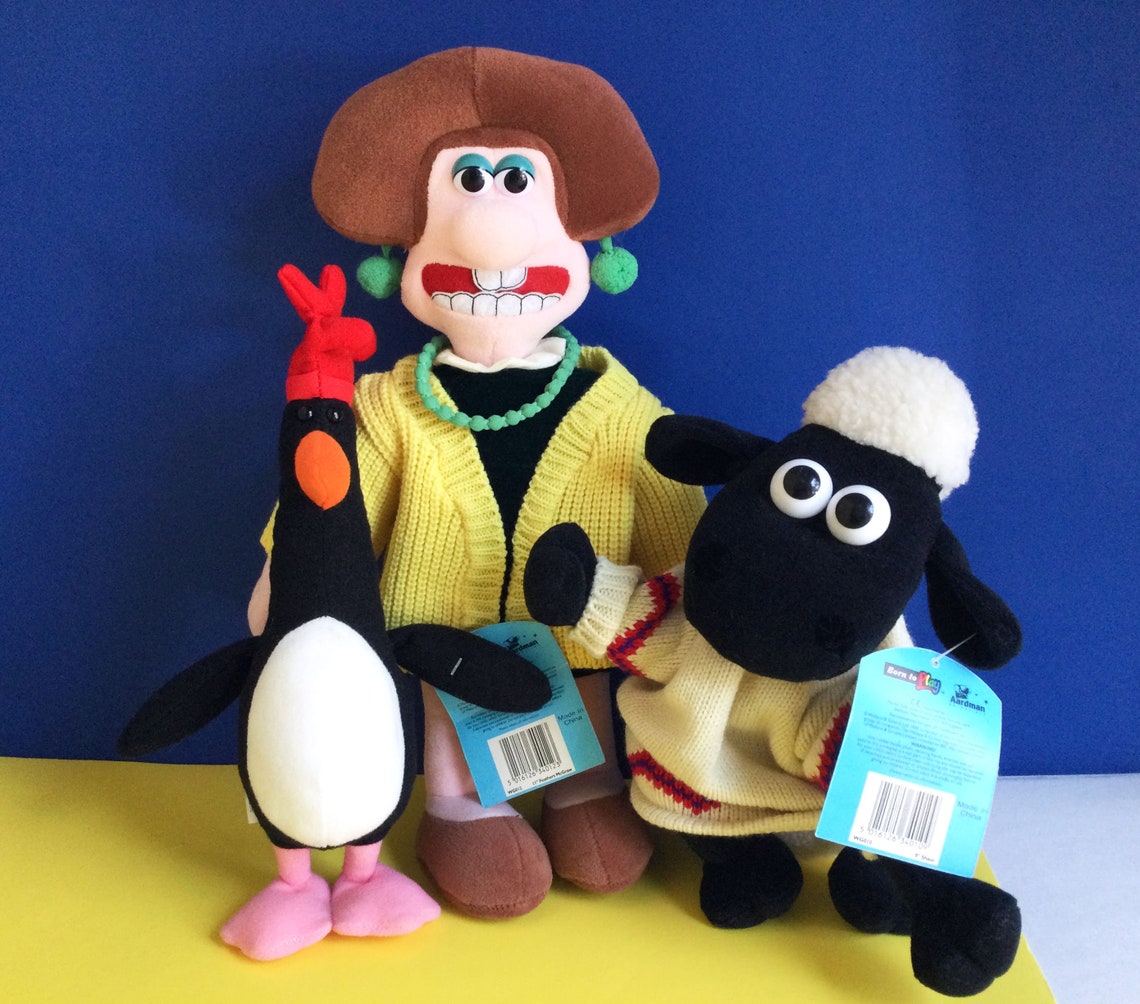 Wallace and Gromit Shaun the Sheep Wendolene Ramsbottom Etsy