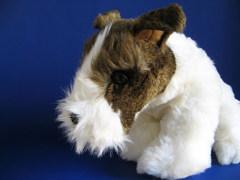 Wire Hair Fox Terrier Dog Stuffed Animal Avanti Jockline Etsy