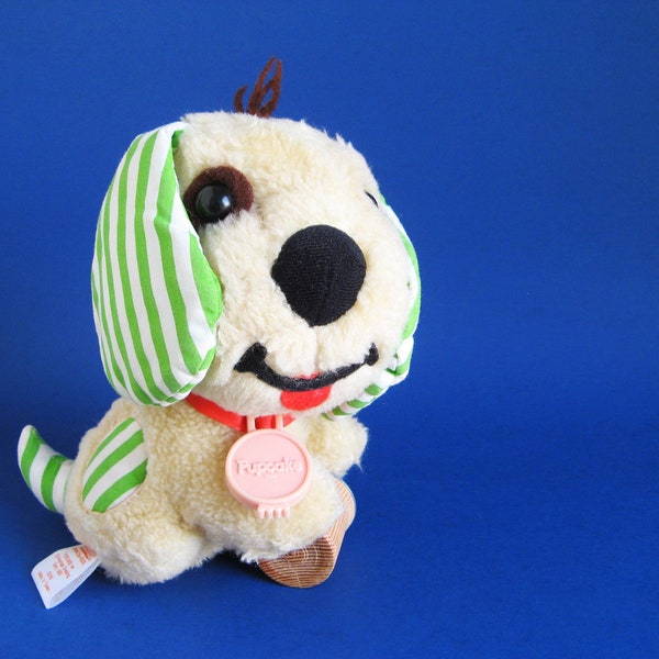 Pupcake Dog, Strawberry Shortcake, American Greetings, Stuffed Animal, Vintage Plush, 1980s Toy, Huckleberry Pie's Dog