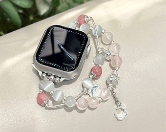 Classy beads watch bracelet / strap / band for Apple watch Series 9 8 7 6 5 4 3 2 1 SE SE2 Ultra Ultra2
