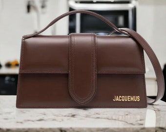 Sac Jacquemus, sac en cuir véritable pour femme, sac de créateur, sac à bandoulière, joli sac à main, sac femme, cadeau pour elle,