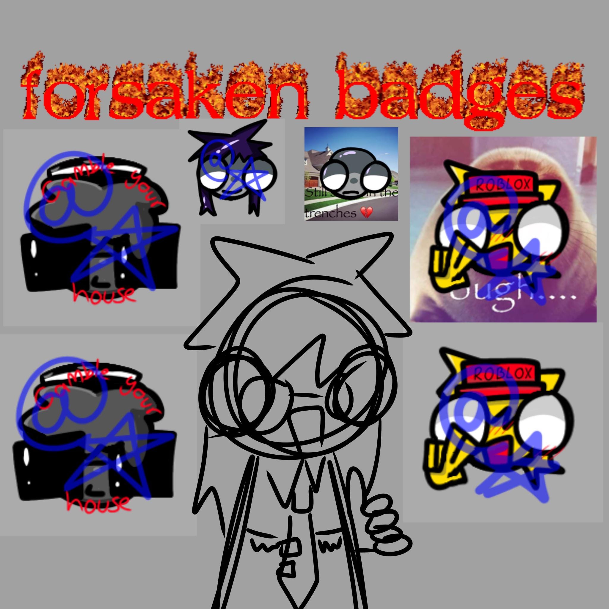 ROBLOX FORSAKEN 45MM button badges