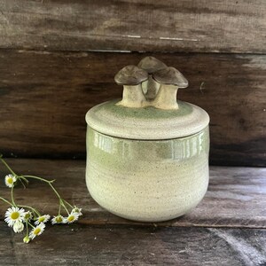 Ceramic Mushroom Jar:  Woodland Décor, Tea, Coffee, Sugar Jar  (Item#G320)