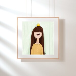 Kinderkamerinrichting, cadeau voor kinderkamer, kinderillustratiedecor, kinderkamerkunst afdrukbaar, emotiekaart, afdrukbare kaart glimlach, afdrukbare muur