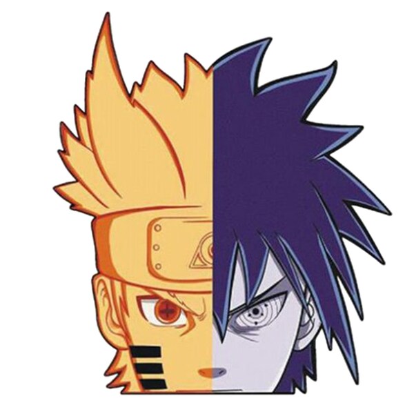 Naruto x Sasuke Peeker sticker