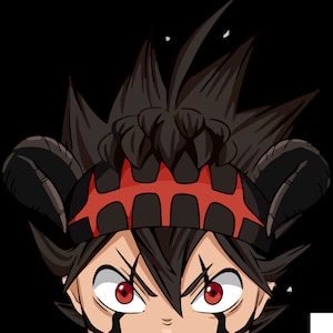 ASTA black clover Peeker sticker