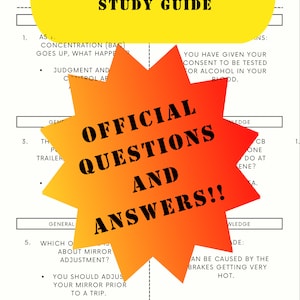 CDL General Knowledge Study Guide (Official 2025 Questions and Answers!)