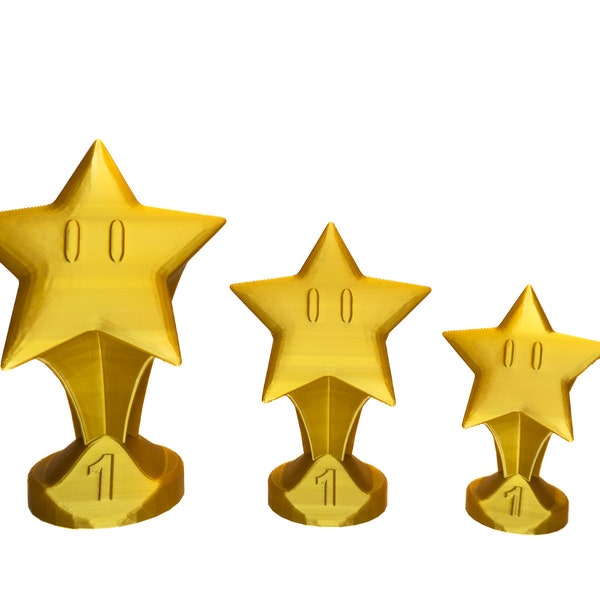 Mario Kart Trophy (Gold, Silver, and Bronze)