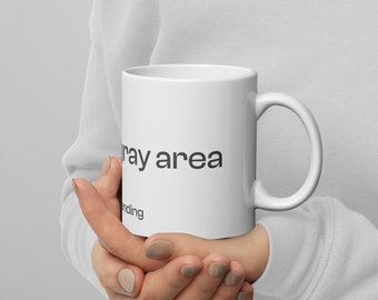 White glossy mug