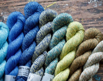 Beautiful linen yarn -- lace -- 50g