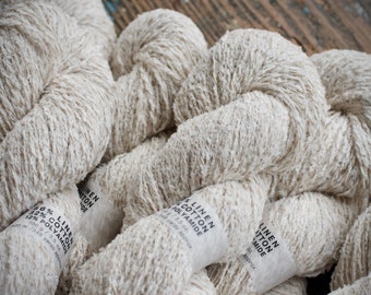 Linen viscose polyester yarn -- Furry