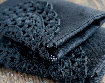 Linen Crochet Hook Case - Holder - Organizer