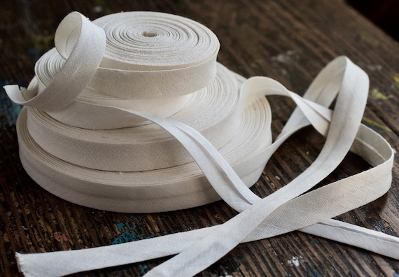 Linen bias tape -- width 1.5, 2 or 3 cm