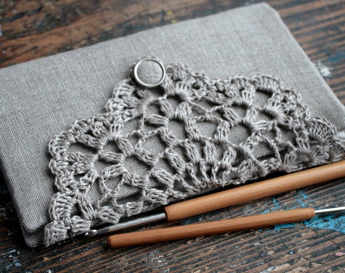 Linen Crochet Hook Case Holder Organizer Etsy