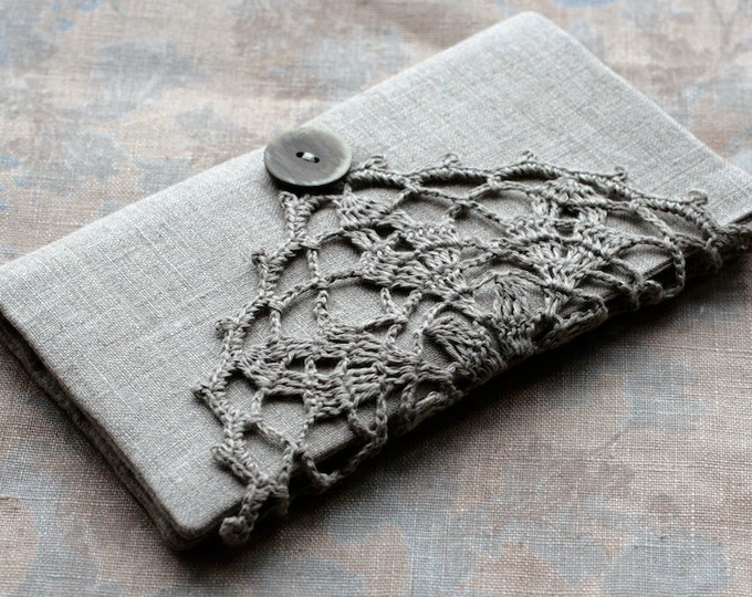 Linen Crochet Hook Case Holder Organizer Etsy