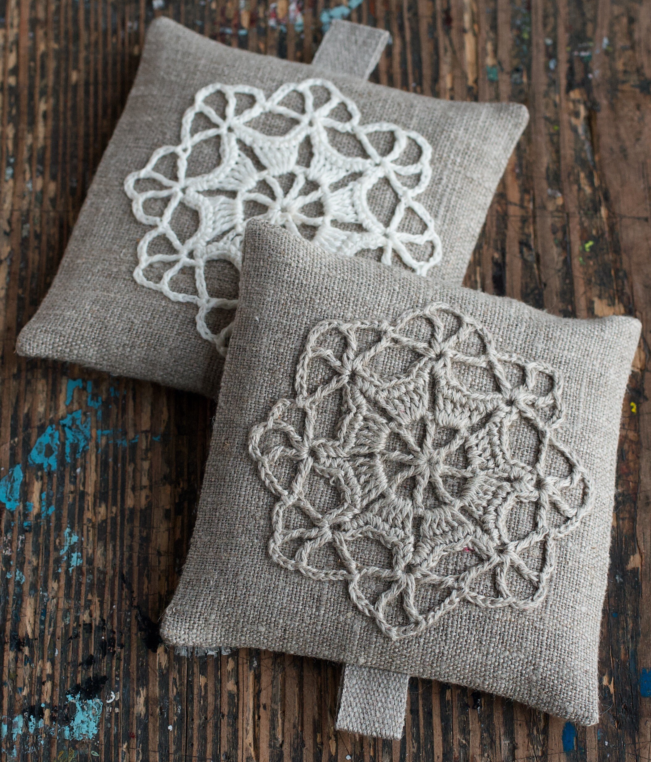 Lavender Sachets Crochet Motif Set of 2 Etsy Canada