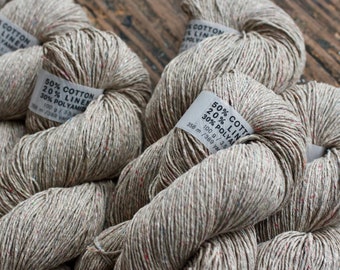 Linen viscose polyamide yarn -- flecked