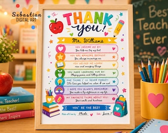 Teacher Appreciation Printable Gift, Teacher Coloring Page, Teacher Gift, Teacher Appreciation Week, End of School Gift, Thank you teacher