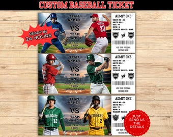 Biglietti personalizzati per il baseball, biglietti sportivi, biglietti personalizzati per eventi, biglietti per il baseball, biglietti regalo per il baseball, biglietti sportivi personalizzati, biglietti sportivi