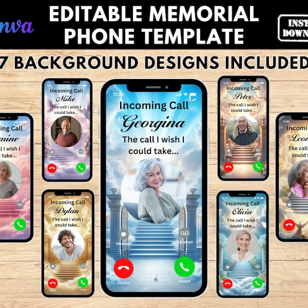 Editable Memorial Keychain, Memorial Canva Template, The call I wish I could take, memorial keychain, memorial gift, memorial phone keychain