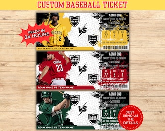 Biglietti personalizzati per il baseball, biglietti sportivi, biglietti personalizzati per eventi, biglietti per il baseball, biglietti regalo per il baseball, biglietti sportivi personalizzati, biglietti sportivi
