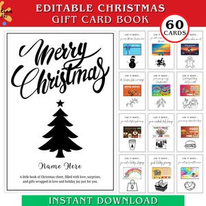 Weihnachtsgeschenk Kartenbuch, Weihnachtsgeschenk Kartenbuch druckbar, Weihnachtsgeschenk für Teenager, Teenager Weihnachtsgeschenk, Weihnachtsgeschenk für Kinder