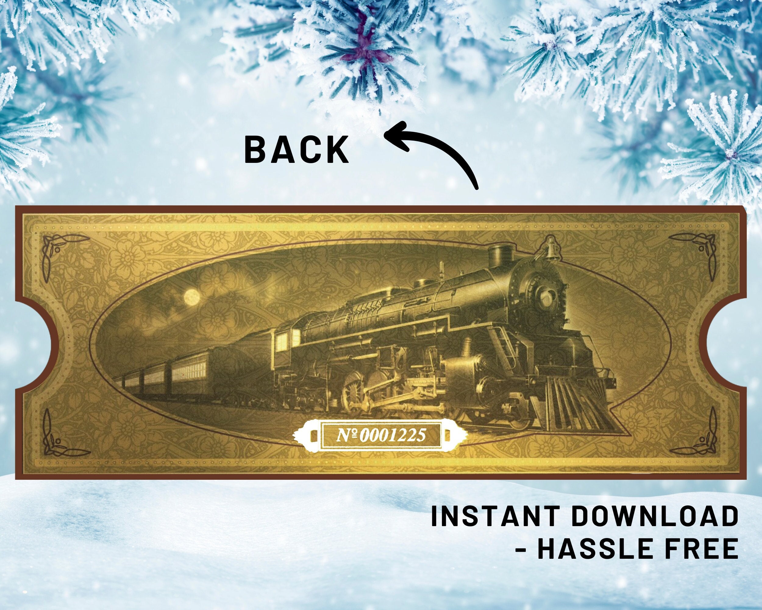 Personalized Polar Express Ticket - Il Fullxfull.5903292412 5b0z 