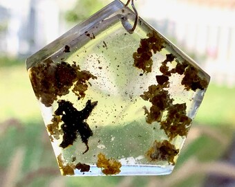 Botanical Jewelry, Plant Jewelry, Terrarium Jewelry, Resin Jewelry, Epoxy Resin, Nature Lover Gift