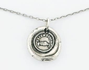 Wax Seal Jewelry, Friendship Jewelry, Wax Seal Stamp, Wax Seal Pendant, Best Friend Jewelry