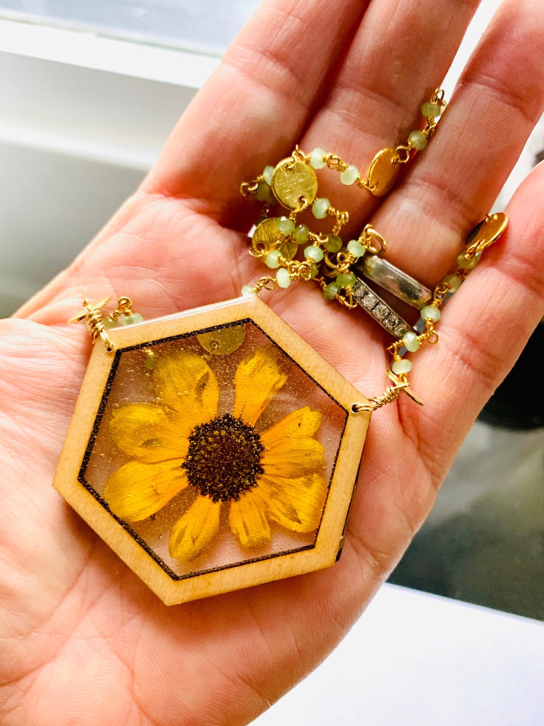 Dried Flower Necklace, Pressed Flower Jewelry, Real Flower Necklace, Natural Jewelry Etsy UK