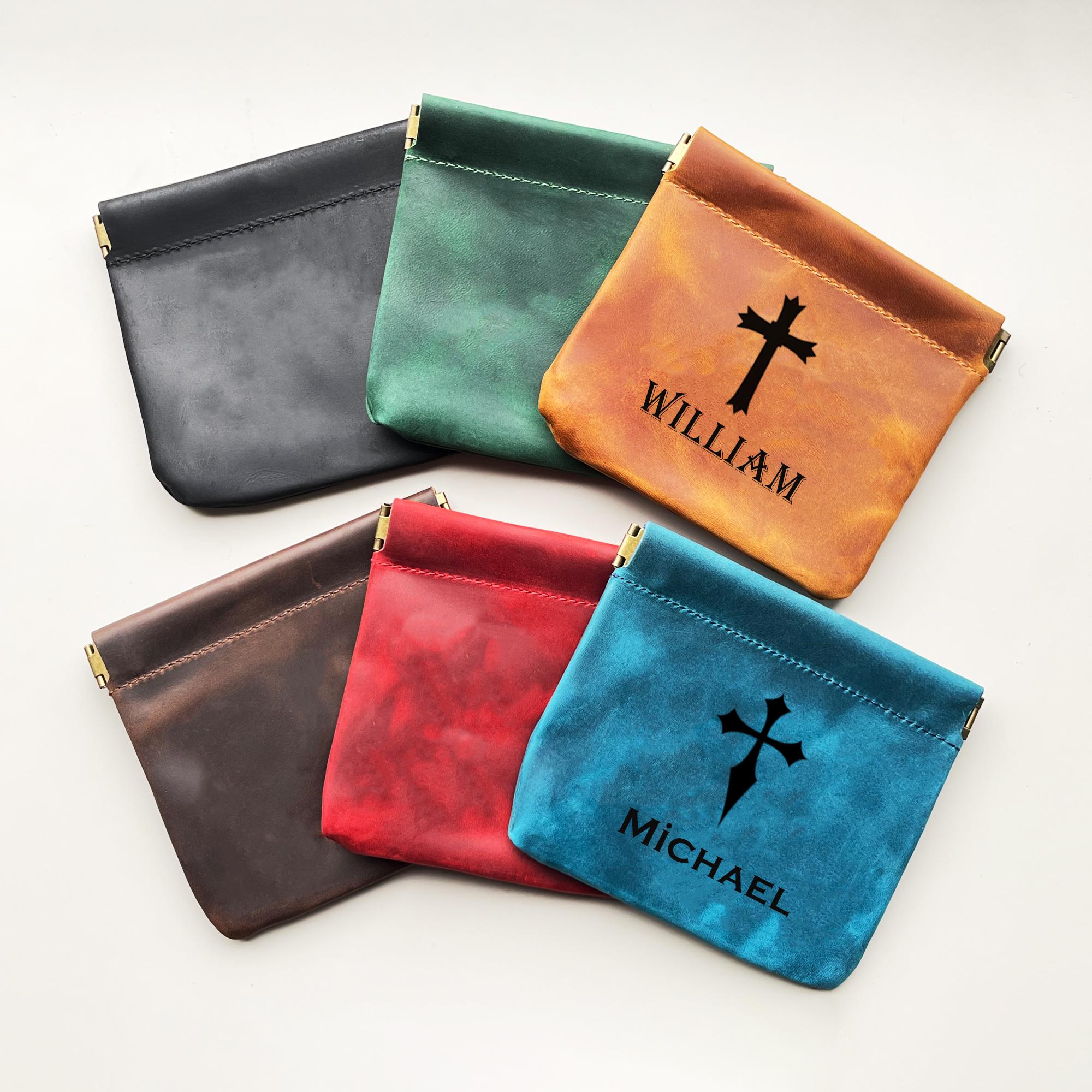 Pochette Tissu Pour Chapelet / Bijoux - Petite Sacoche à Fermeture éclair 7x9cm, Style Religieux