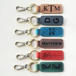 Porte-clés en cuir personnalisé, porte-clés gravé, porte-clés en cuir personnalisé, coordonnées porte-clés Longitude Latitude porte-clés, meilleur cadeau