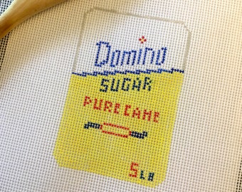 Domino Sugar - Hand Painted Needlepoint Canvas