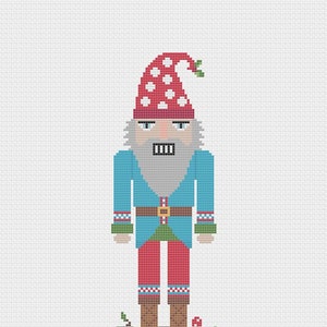 Nutcracker Gnome -  Hand Painted Needlepoint Canvas