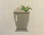 Mint Julep - Hand Painted Needlepoint Canvas
